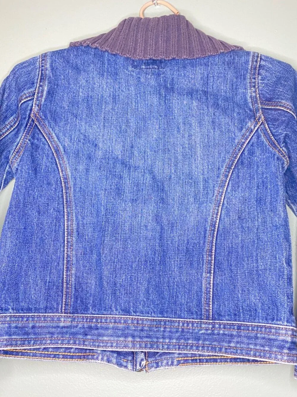 Old Navy Blue Jean  Denim Jacket Size 6 Girls Full Zip Up